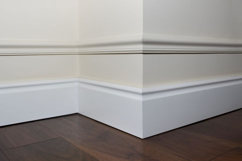 Before and After Baseboard Painting